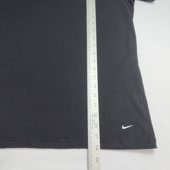 Nike Essential Cotton Stretch Slim Fit V-Neck T-Shirt Black Men's Size XL - Picture 4 of 8